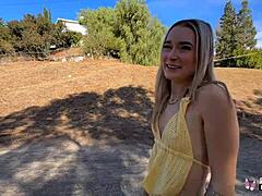 Thea Summers dares in public