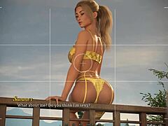 Dreamland Blonde Footjob Scene