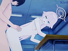 Sakurako and Hoshino's Epic Nighttime Clash.