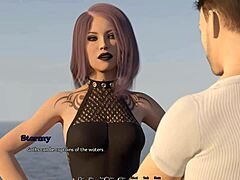 Hot Goth Babe In Matrix Hearts Game
