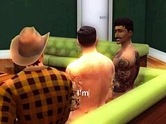 toddy gareth ethan’s early morning gay threesome fuck