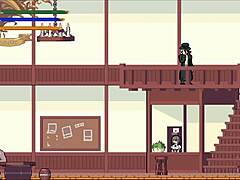 hentai game beauty lures men on street with bold charm