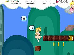 Bold peach cartoon explosion