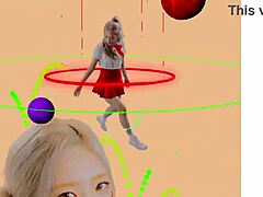 Loona hula hoop dance in gay action video