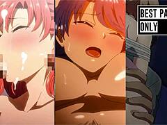 autome yumemiru’s intense group scene