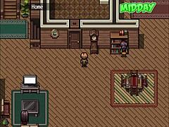 facing a fast zombie in hentai game part 8