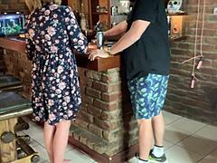 blonde tempts boss in secret