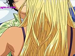 Blonde Teen’s Anime Classroom Seduction