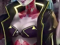 Goth Babe's 3D Lactation Tease
