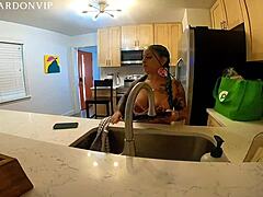 Hot Latina takes it anally