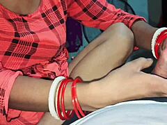 Indian village couple's passionate encounter