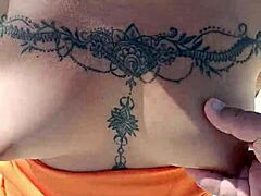 Hot Mexican whore outdoors showoff