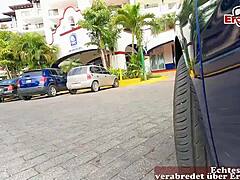 German tourist gets a blowjob