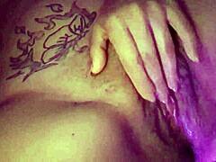 Solo girl masturbates her wet pussy to a fierce orgasm