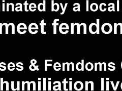 This is a POV video of a femdom who enjoys using sex toys and giving blow jobs