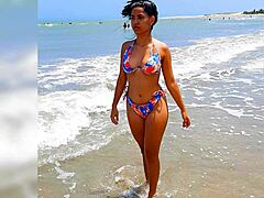 Pretty woman selling herself in public