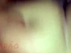 Big natural tits homemade brunette gets messy with ebony cock
