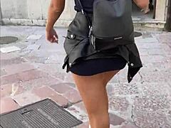 Public exposure and intimate encounter in a popular tourist area - teen POV sex