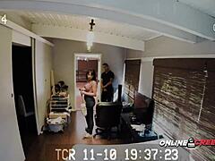 Hidden cam shows rough sex and bondage on a blind date