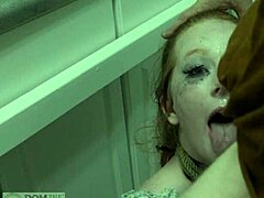 ever seen a redhead slut devour cum off boots?