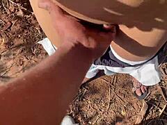 Ex-Girlfriend Fucked Rough in Jungle Alone
