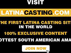Inked Bubble Butt Latina Takes Hardcore Casting Fuck