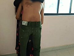 Indian Husband and Wife’s Steamy Standing Sex Session