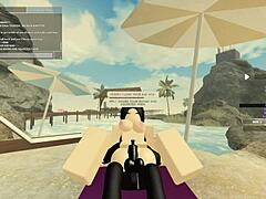 roblox porn - wet anal pounding with huge cock