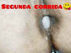 Squeezing my husband's cock with my ass