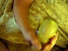 Milf jerking me hard with a stroker