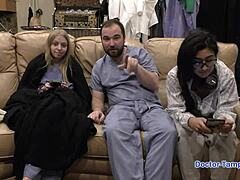 daring latina nurse play