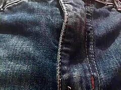 Cheeky teen flaunts hairy tease on street