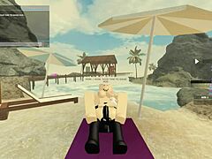 blonde’s daring roblox anal tease