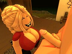 Roblox girl sucks small cock of royal boyfriend