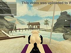 blonde’s daring roblox anal tease