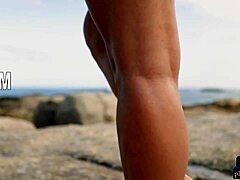 petite ukrainian milf models ariel and sofi ka strip outside