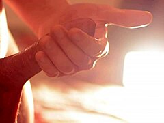 One finger stroking builds up to a surprising one finger cumshot finish.