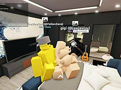 Fucking my best friend inside Roblox for a wild virtual thrill.