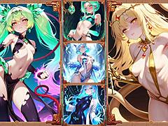 i'm obsessed with these anime battle babes in wild action