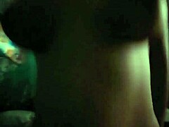 Riding with big natural tits, moaning quietly while watching TV so neighbors don't hear! 😏