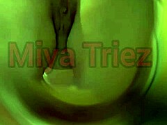 miya triez performs teasing strip tease with pov fucking