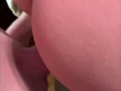 Blonde pawg takes a deep creampie surprise.
