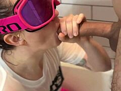 Dickflash Bathroom Adventure Cum on Face