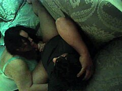 Hidden cam captures a sneaky wife giving an intense blowjob in secret. Her skills are revealed in this private moment.