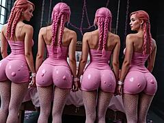 Ai generated cumslut compilation with raw pigtail action