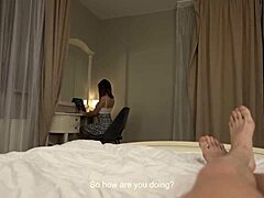 Helping Busty Nerdy Teen with Homework Turns Into POV Cock Action