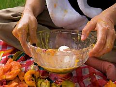 WOW! Lara’s Picnic Turns Into Full Vomit Fetish Outdoor Madness