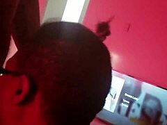hubby drilling my friend hard with his big black cock while I watch!
