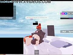 hey, wanna see me pounded by two huge black futas in Roblox?