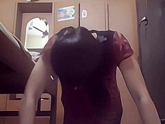yo, wanna see how this desi creampie queen works out her boobs?